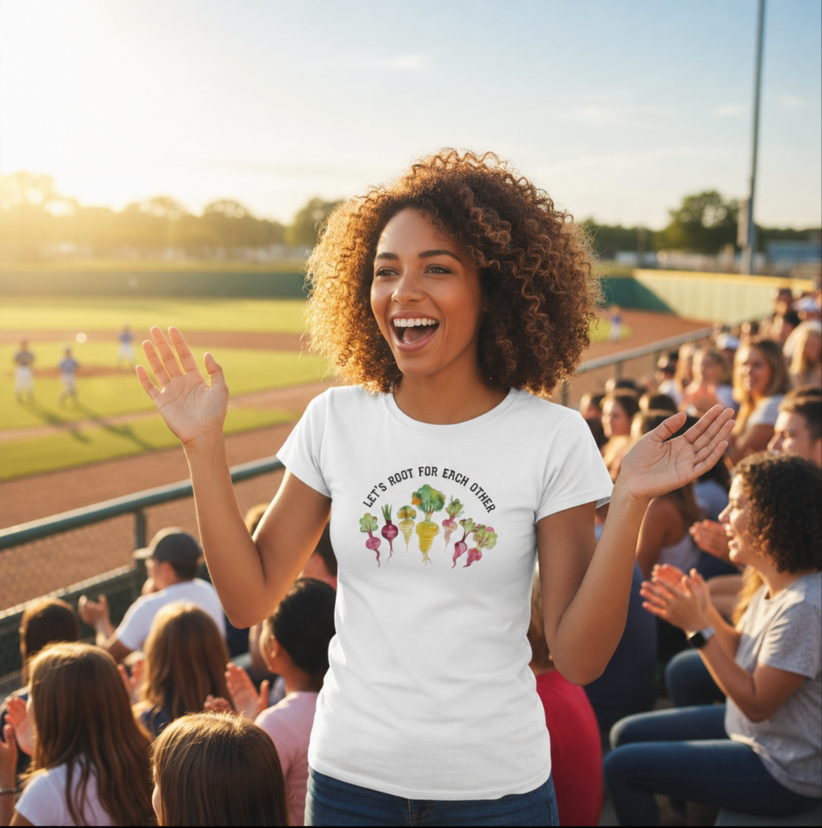 Let's Root For Each Other  - Women's T-Shirt