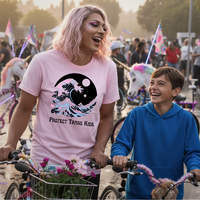 Load image into Gallery viewer, Protect Trans Kids - Classic Heavyweight Cotton T-Shirt - Durable &amp; Relaxed Fit for Casual Wear