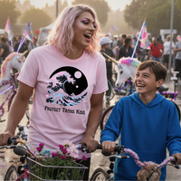 Load image into Gallery viewer, Protect Trans Kids - Classic Heavyweight Cotton T-Shirt - Durable &amp; Relaxed Fit for Casual Wear